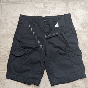 Men's Black Cotton Shorts